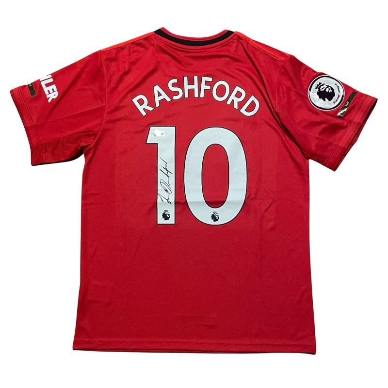 La maglia replica firmata di Marcus Rashford per il Manchester United 2019/20