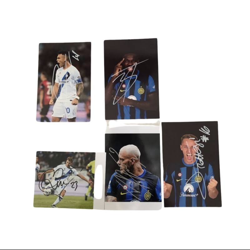 Set Photographs Signed by Inter Milan Players