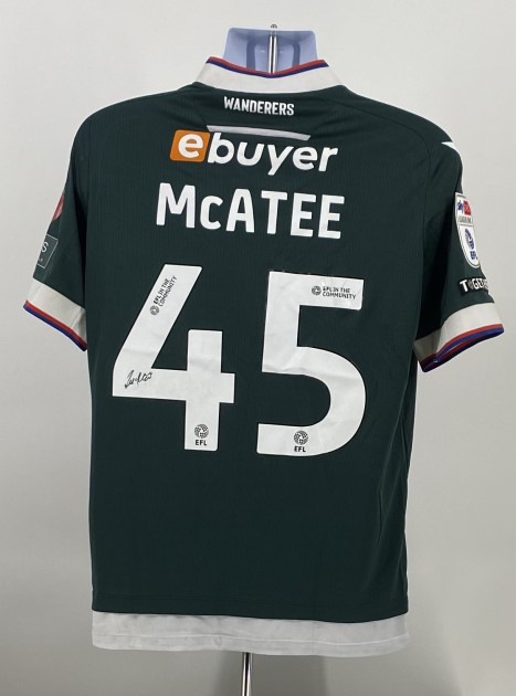 Maglia away indossata John McAtee Bolton Wanderers vs Stevenage - Autografata