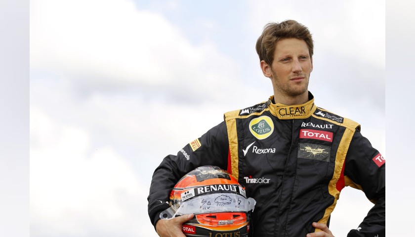 Official Lotus Cap - Signed by Romain Grosjean