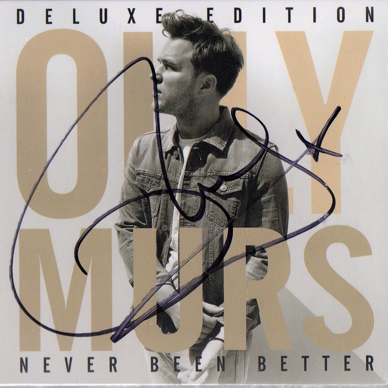 Album "Never Been Better" autografato da Olly Murs