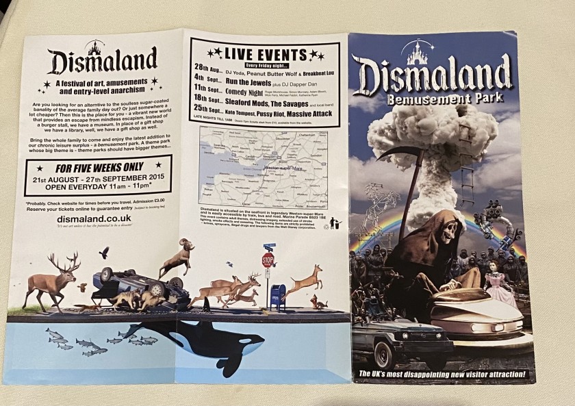 Banksy Dismaland Flyers and Map