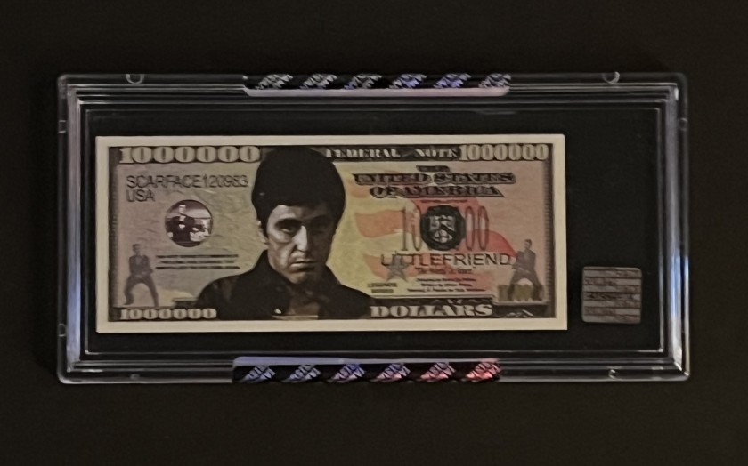 Scarface Limited Edition Encapsulated Al Pacino $1,000,000 Novelty Bill Collectible