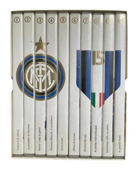 Inter's Collection of Two Official DVD Boxes, 15th and 17th Scudetto Victory