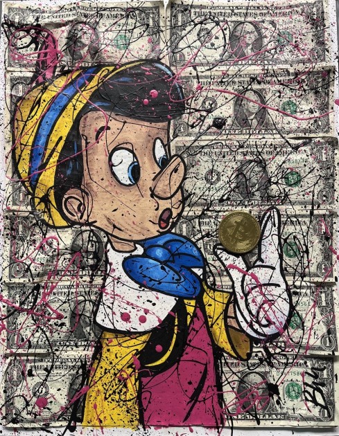 "Pinocchio Bitcoin" by Paz Blandina