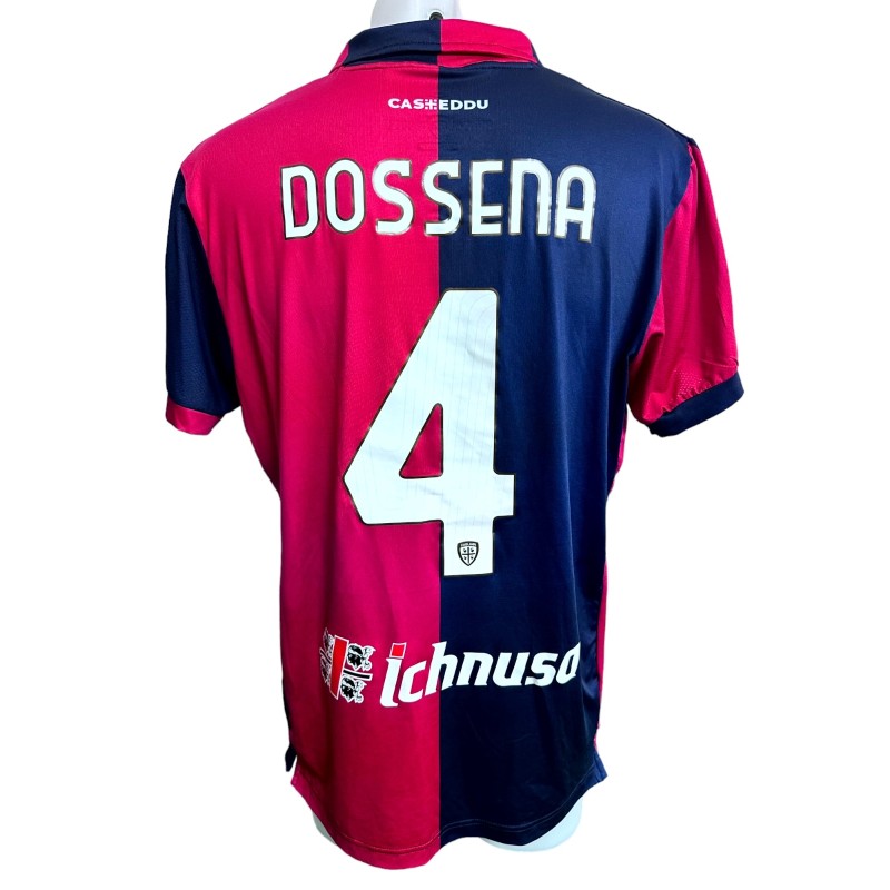 Dossena's Match Worn Shirt, Cagliari vs Lazio 2024