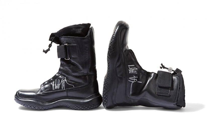 Matt LeBlanc's Autographed Prada Biker Boots from his Personal Collection