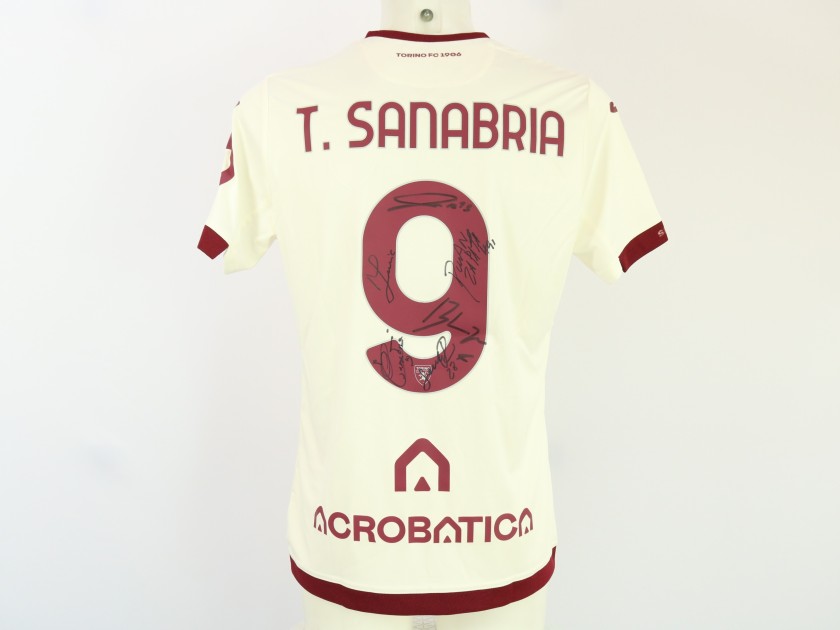 Sanabria Official Torino Shirt, 2023/24 - Signed by the Players