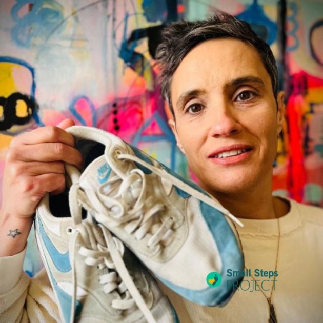 Jen Brister's Worn and Personalised Signed Shoes