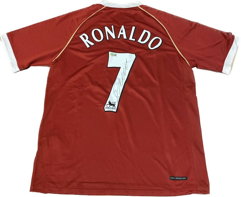 Maglia Replica firmata di Cristiano Ronaldo per il Manchester United 2006/07