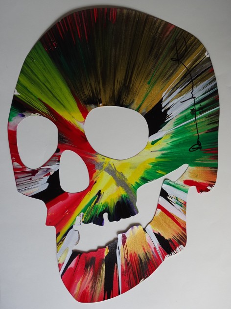 artwork Damien Hirst "skull Spin Painting"