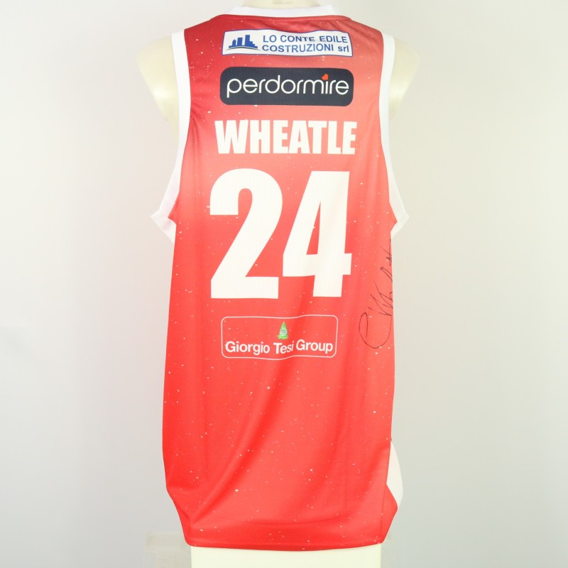 Wheatle's Signed Unwashed Kit, Vanoli Basket Cremona vs Estra Pistoia 2024