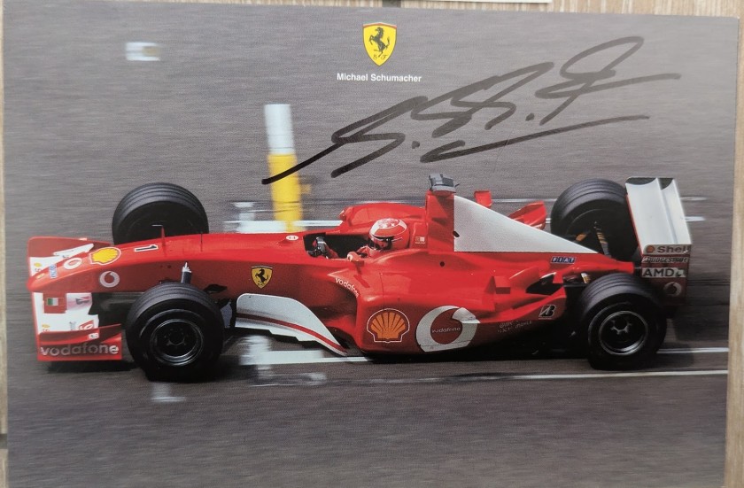 Photograph - Signed by Michael Schumacher