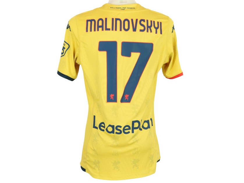 Malinovskyi's Match Shirt, Napoli vs Genoa 2024 - 130° Anniversary