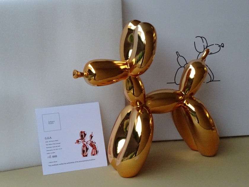 "Jeff Koons Balloon dog" - Edizioni Studio - CharityStars
