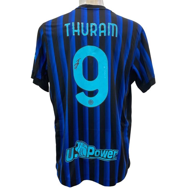 Thuram's Inter Signed Official Shirt Box Set, Italian Supercup 2025/26 