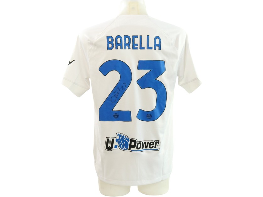 Barella's Inter Signed Official Shirt, UCL 2023/24