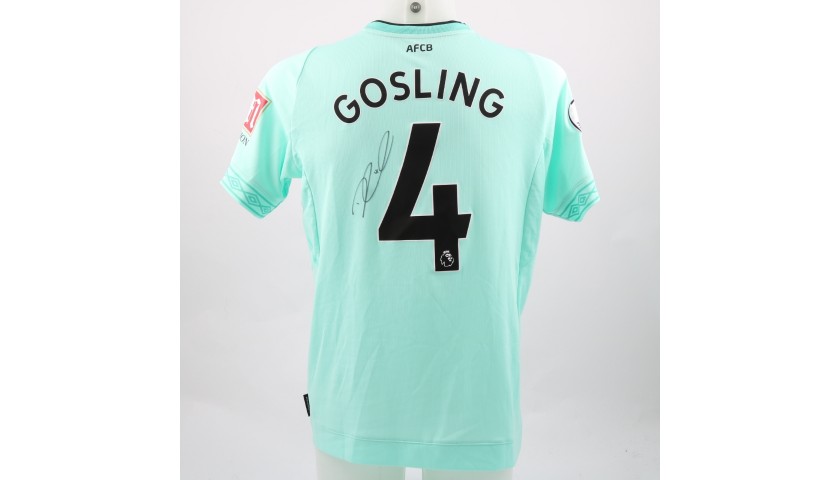 Gosling's AFC Bournemouth Worn and Signed Poppy Shirt
