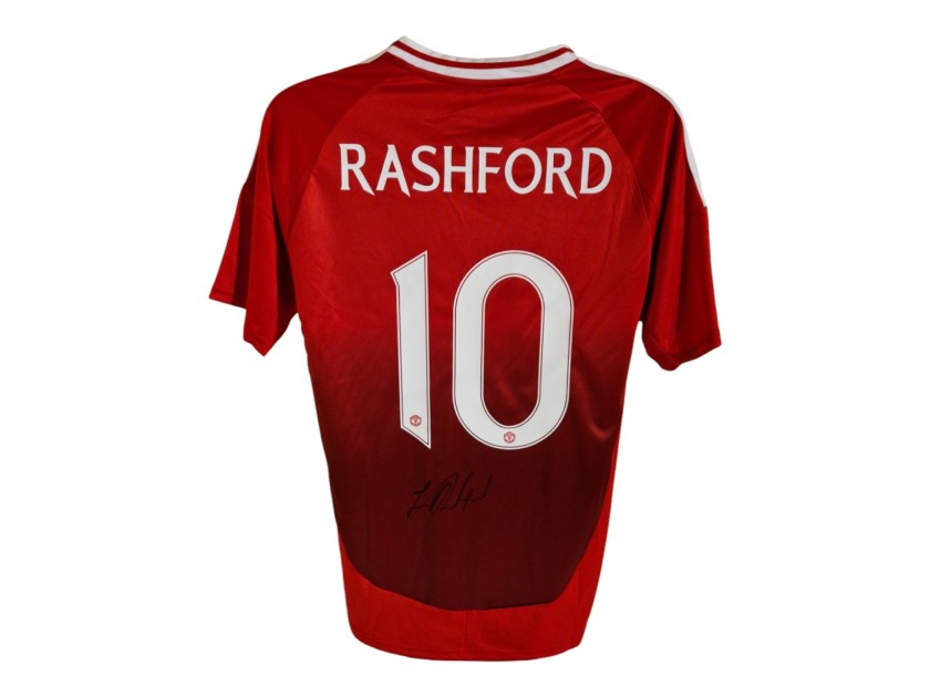 Marcus Rashford's Manchester United 2024/25 MUFC Signed Replica Shirt