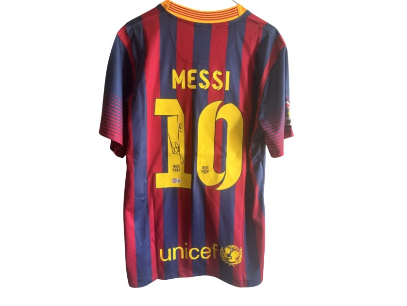 Lionel Messi Signed Barcelona Shirt