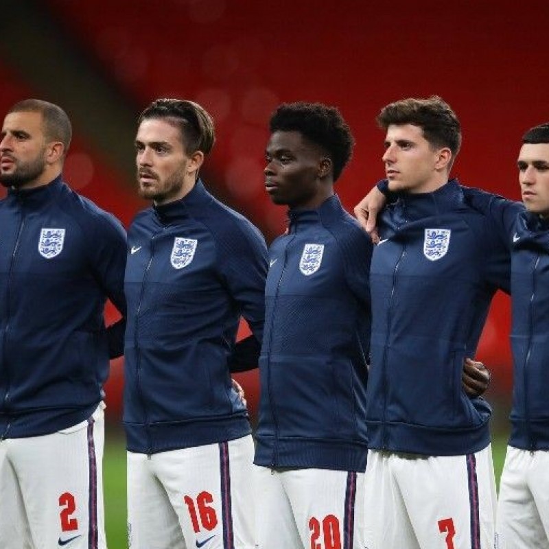 Jack Grealish, Kyle Walker and Phil Foden England 2022/23 Signed Official  Shirt - CharityStars