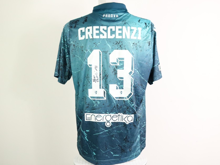 Crescenzi's Unwashed Signed Shirt, Vicenza vs Padova 2023 