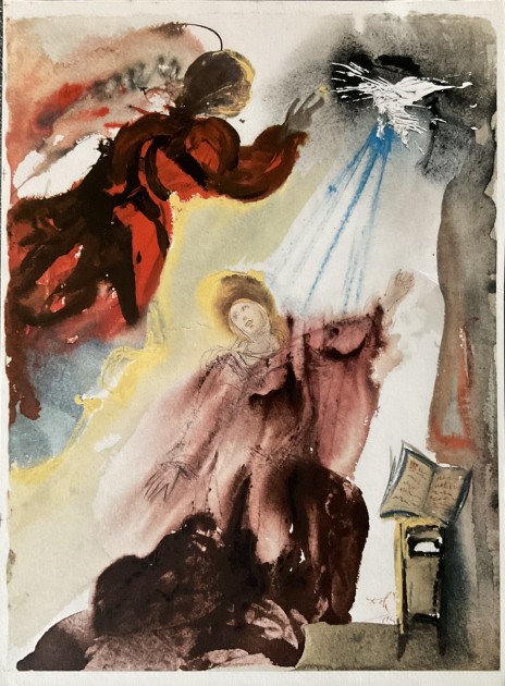 "The Annunciation" by Salvador Dalì 