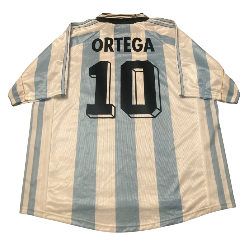 Ortega's Argentina Match-Issued Shirt, WC 1998