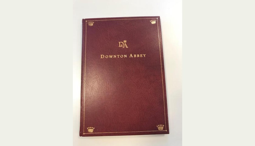 One of a Kind Leather Bound Signed Downton Abbey Episode 1 Series 1 Script
