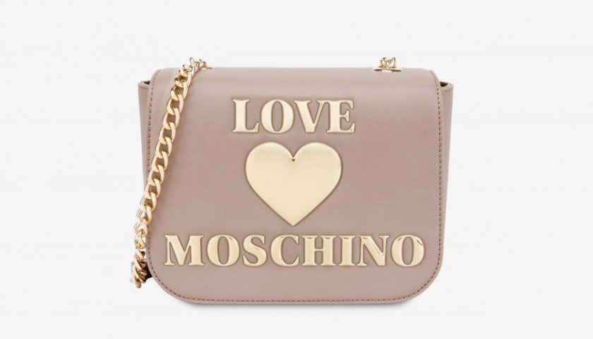 "Padded Shiny Heart" Moschino Bag