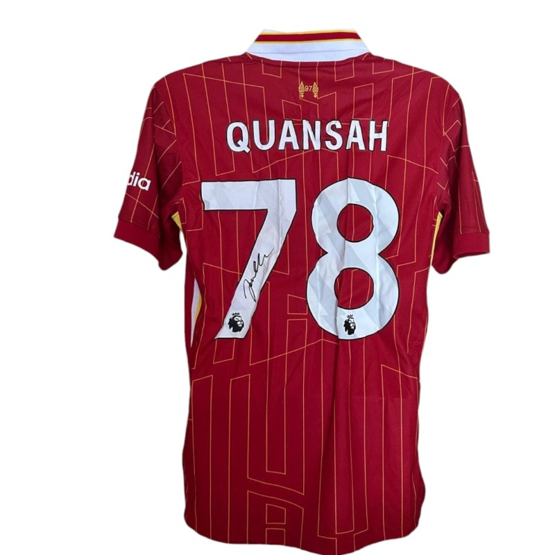 Jarell Quansah's Liverpool 2024/25 Signed Replica Shirt