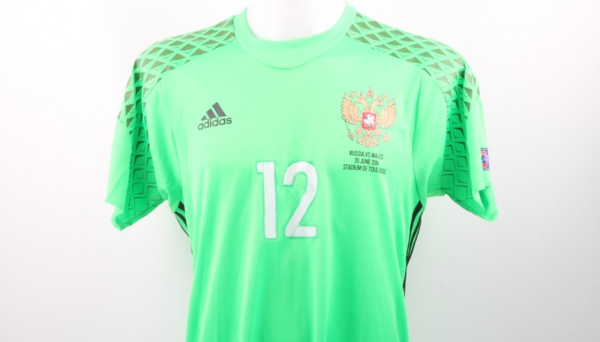 Lodygin Match issued / worn Shirt VS Wales EURO 2016