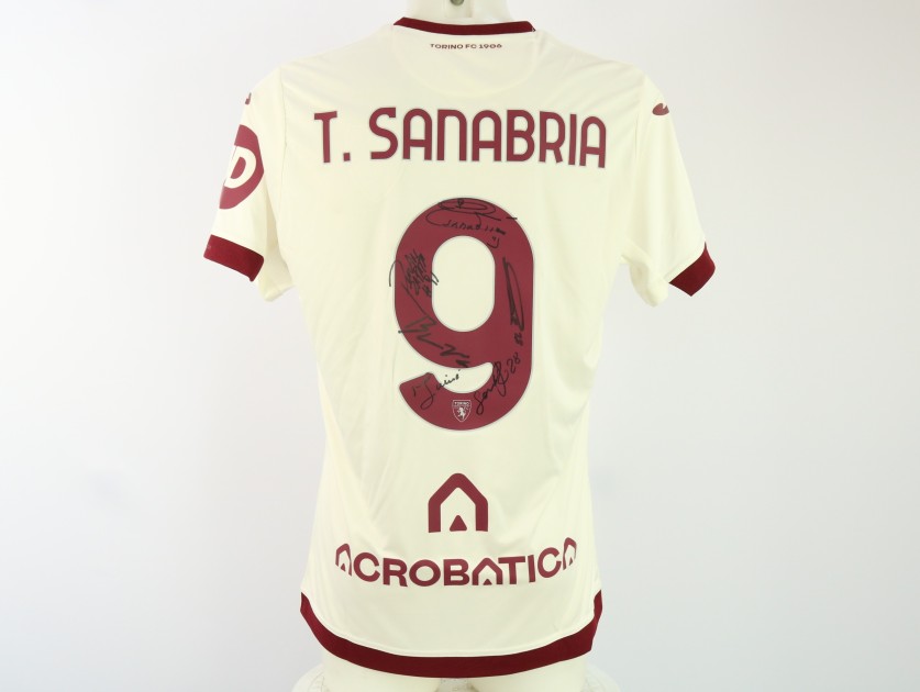 Sanabria Official Torino Shirt, 2023/24 - Signed by the Players