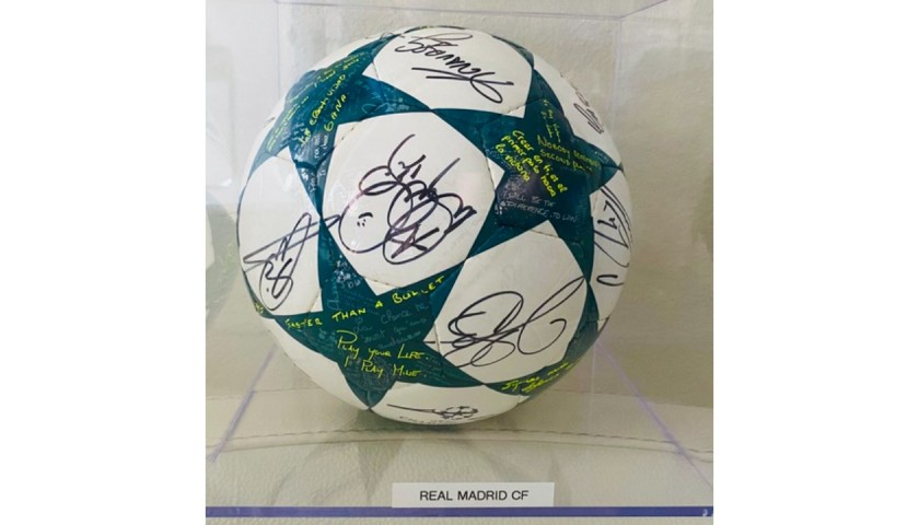 Real Madrid UCL Team Signed Ball 