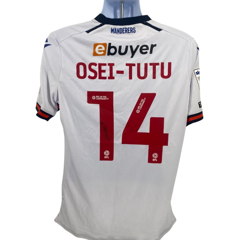 La maglia firmata da Jordi Osei-Tutu per il Bolton Wanderers