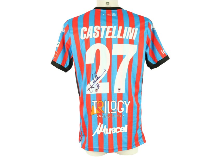 Castellini's unwashed Signed Shirt, Catania vs Monopoli 2024 