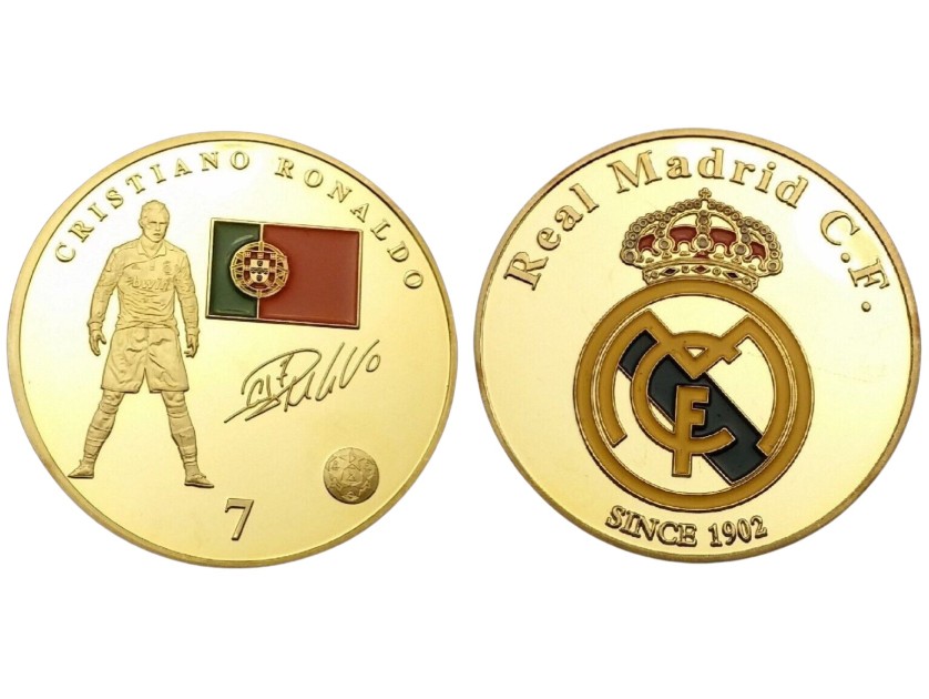 Cristiano Ronaldo Gold Plated Coin