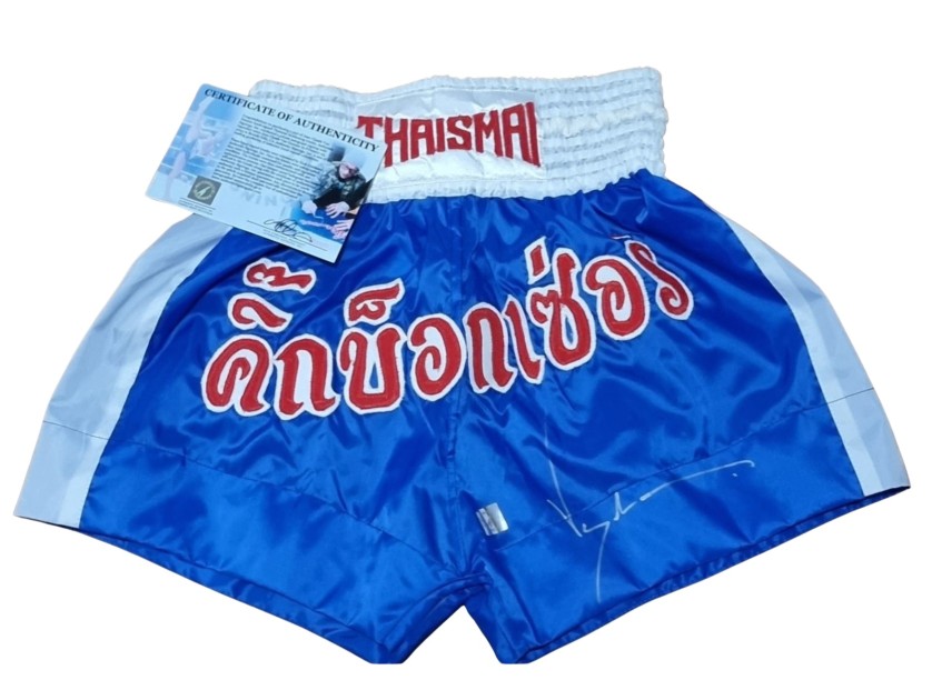 Jean Claude Van Damme's Signed MuyThai Boxing Shorts - CharityStars