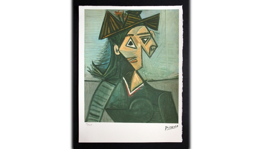 Pablo Picasso - Original Lithograph with Dry Stamp