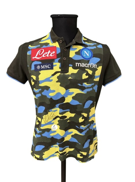 Mertens' Napoli Signed Worn Training Polo Shirt