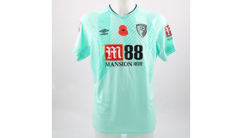 Lerma's AFC Bournemouth Worn and Signed Poppy Shirt