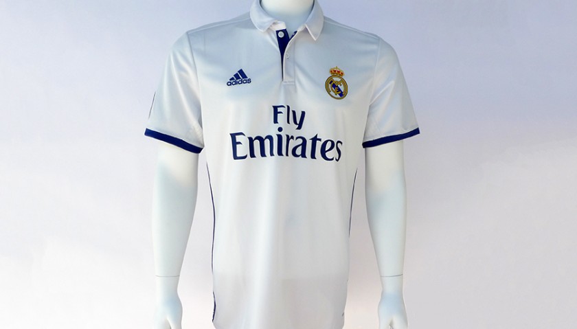 Sergio Ramos' Real Madrid Match-Issued Shirt, 2016/17 - CharityStars