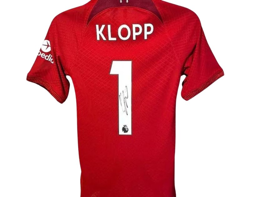 Jurgen Klopp's Liverpool 2022/23 Signed Official Player Issue Shirt