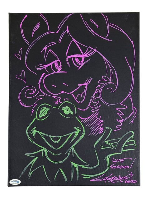 Guy Gilchrist Signed Muppets Canvas