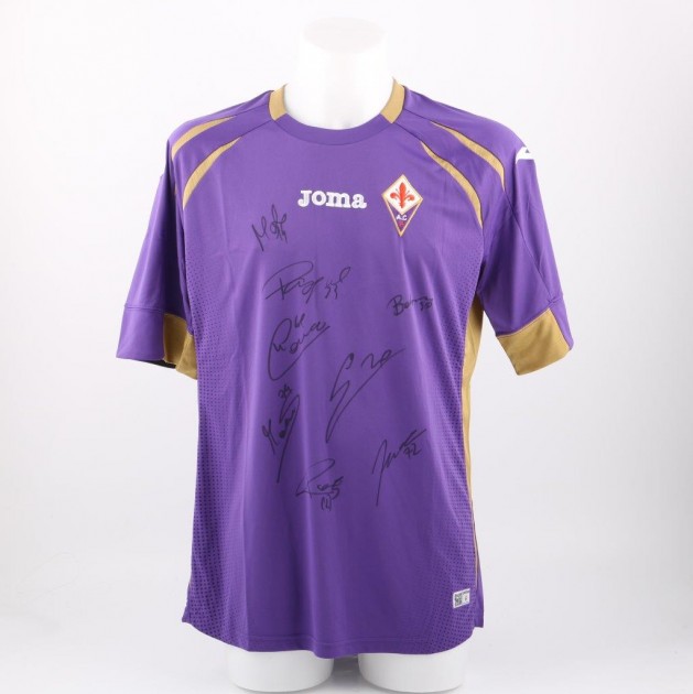 AC Fiorentina official replica shirt signed by the players