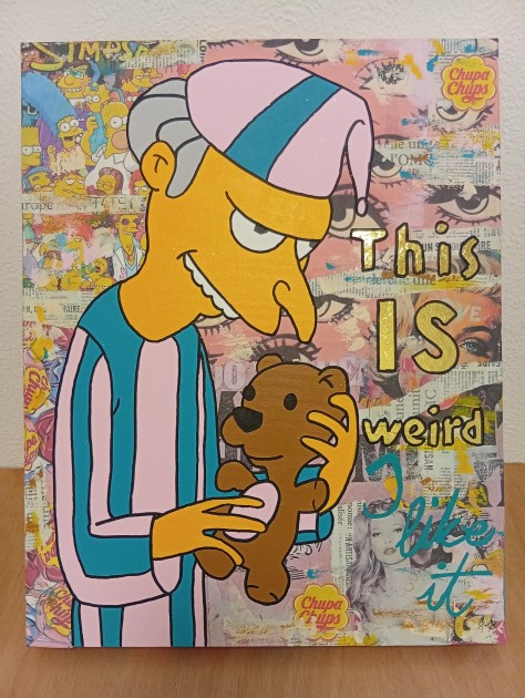 ´This Is Weird' Acrylic on Canvas by Melissa Stok