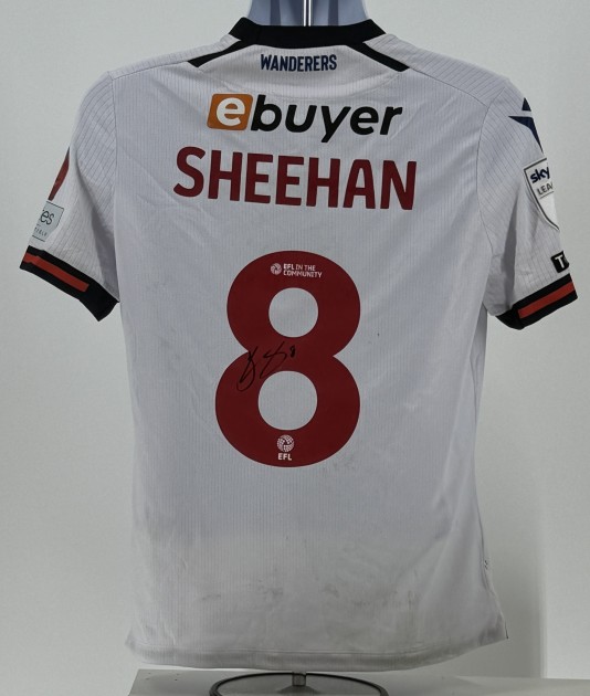 Josh Sheehan's Bolton Wanderers Signed Match Worn Shirt, vs Birmingham City