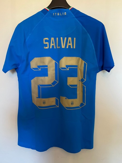 Salvai's Match-Issued Shirt, Italy vs Austria Women 2022