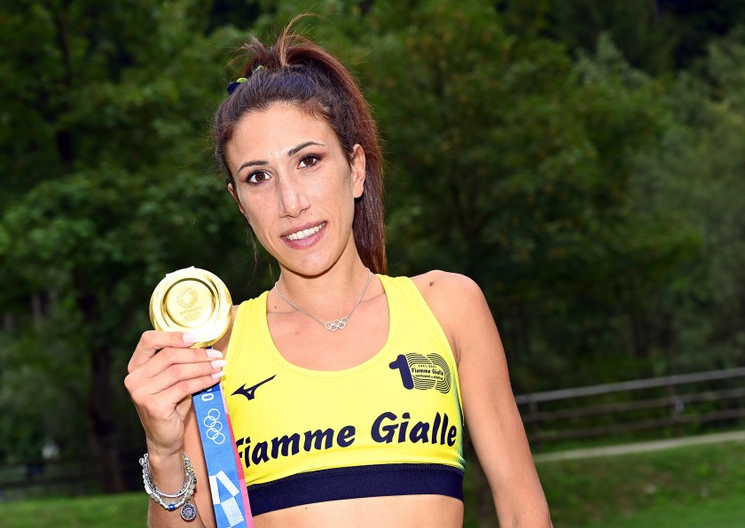 Dinner at the home of Olympic march champion Antonella Palmisano