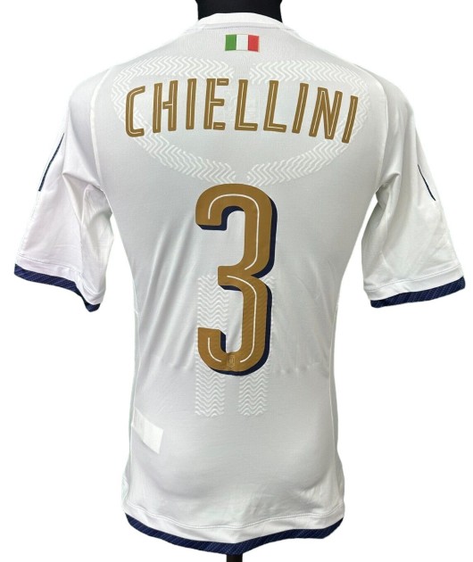 Chiellini's Issued Shirt, Italy vs France 2016